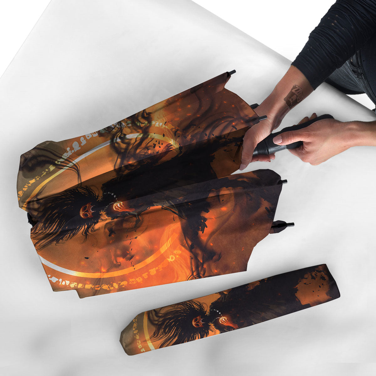 Evil Witch Print Umbrella-grizzshop