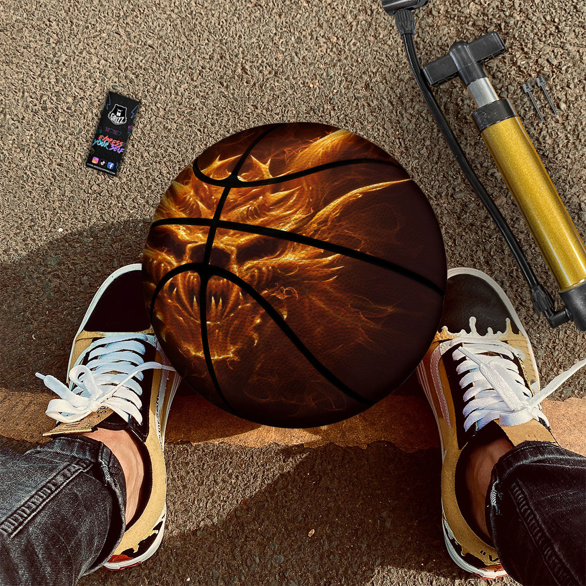 Fighter Karate Print Pattern Basketball