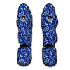 Exotic Blue Gzhel Print Pattern Muay Thai Shin Guards-grizzshop