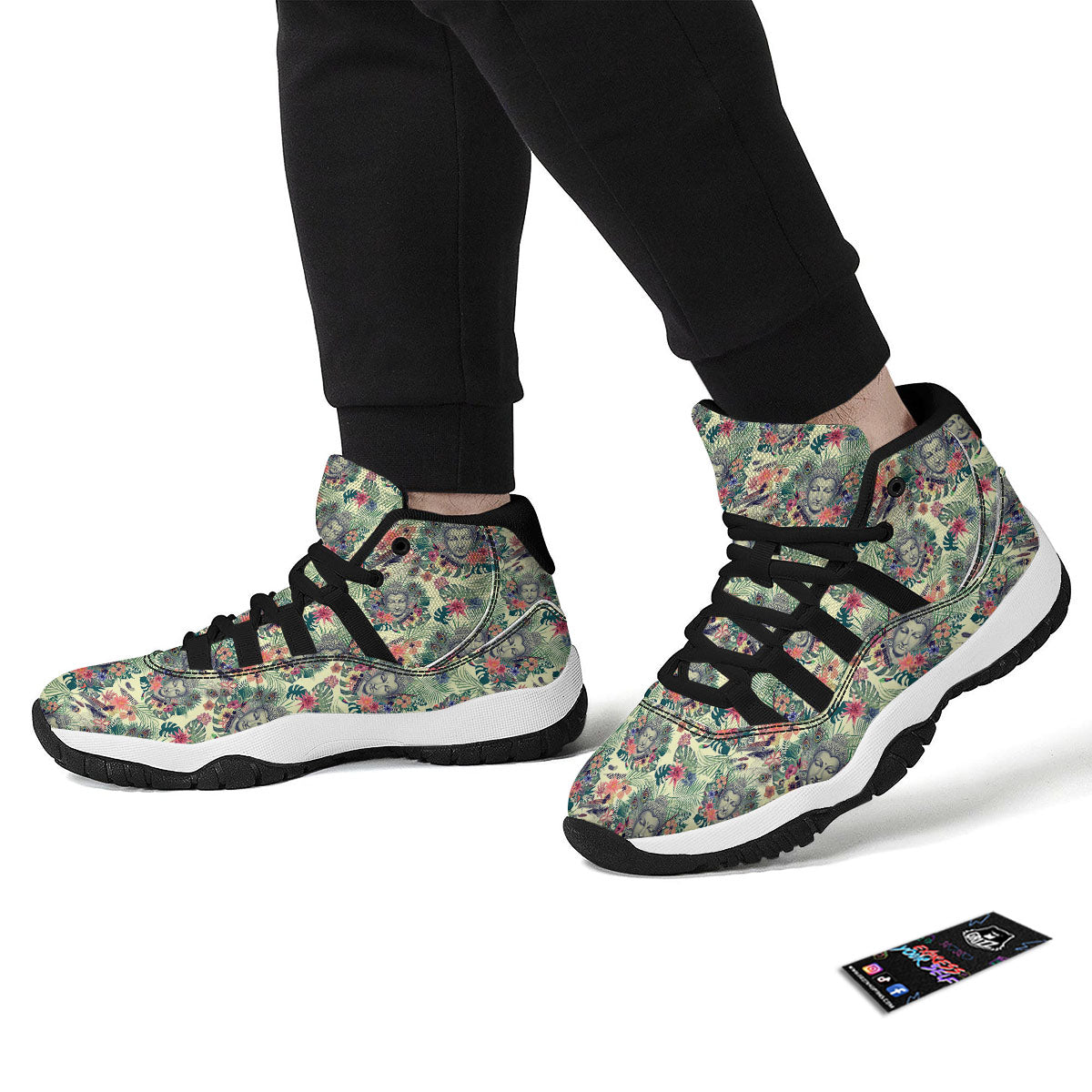 Exotic Buddha Black Bball Shoes-grizzshop