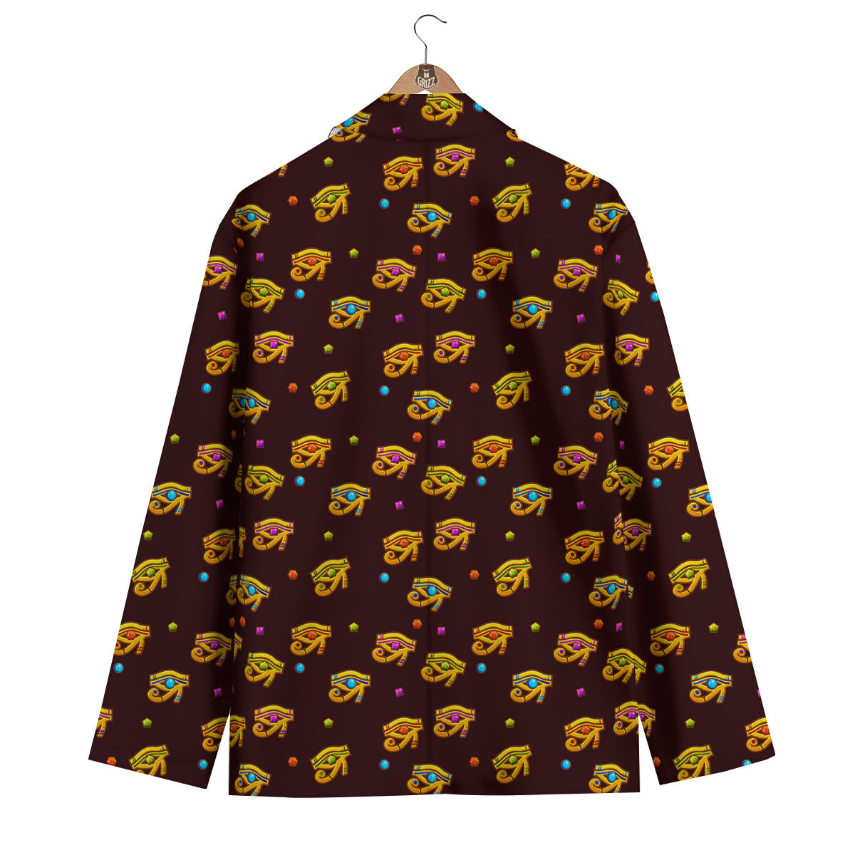 Exotic Eye of Horus Print Pattern Men's Blazer-grizzshop