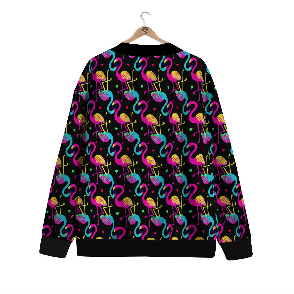 Exotic Hawaiian Flamingo Print Pattern Cardigan-grizzshop