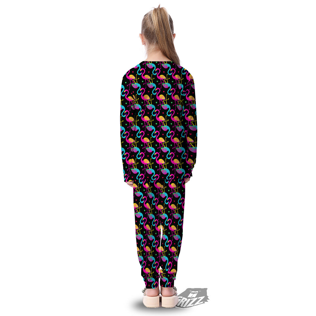 Exotic Hawaiian Flamingo Print Pattern Kid's Pajamas-grizzshop