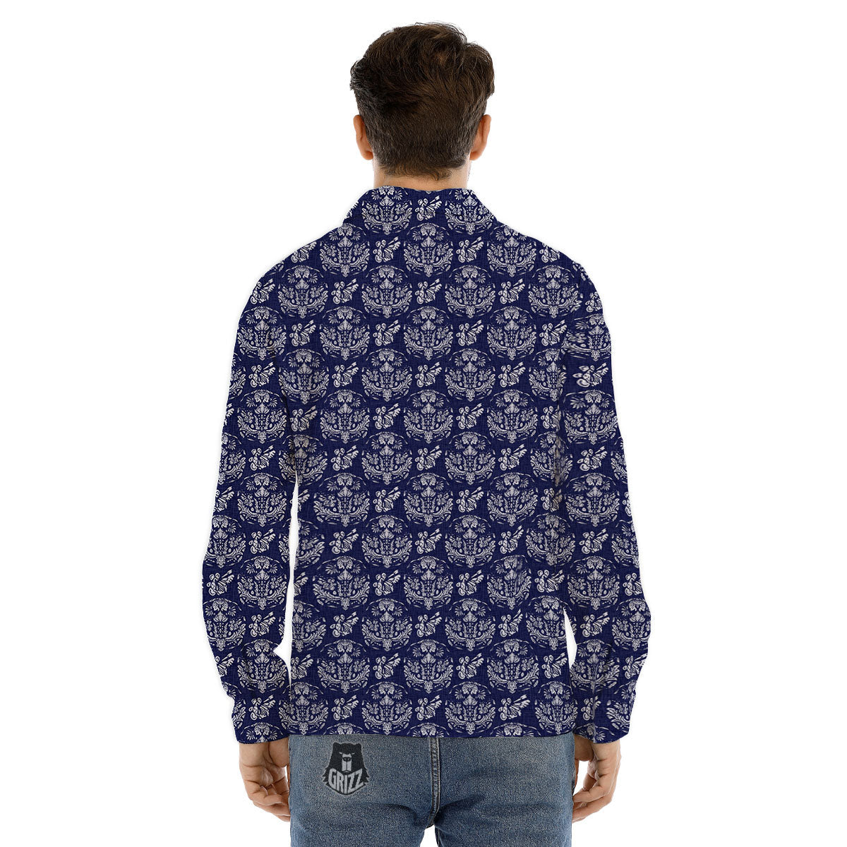 Exotic Hawaiian Flamingo Print Pattern Men's Dress Shirts-grizzshop
