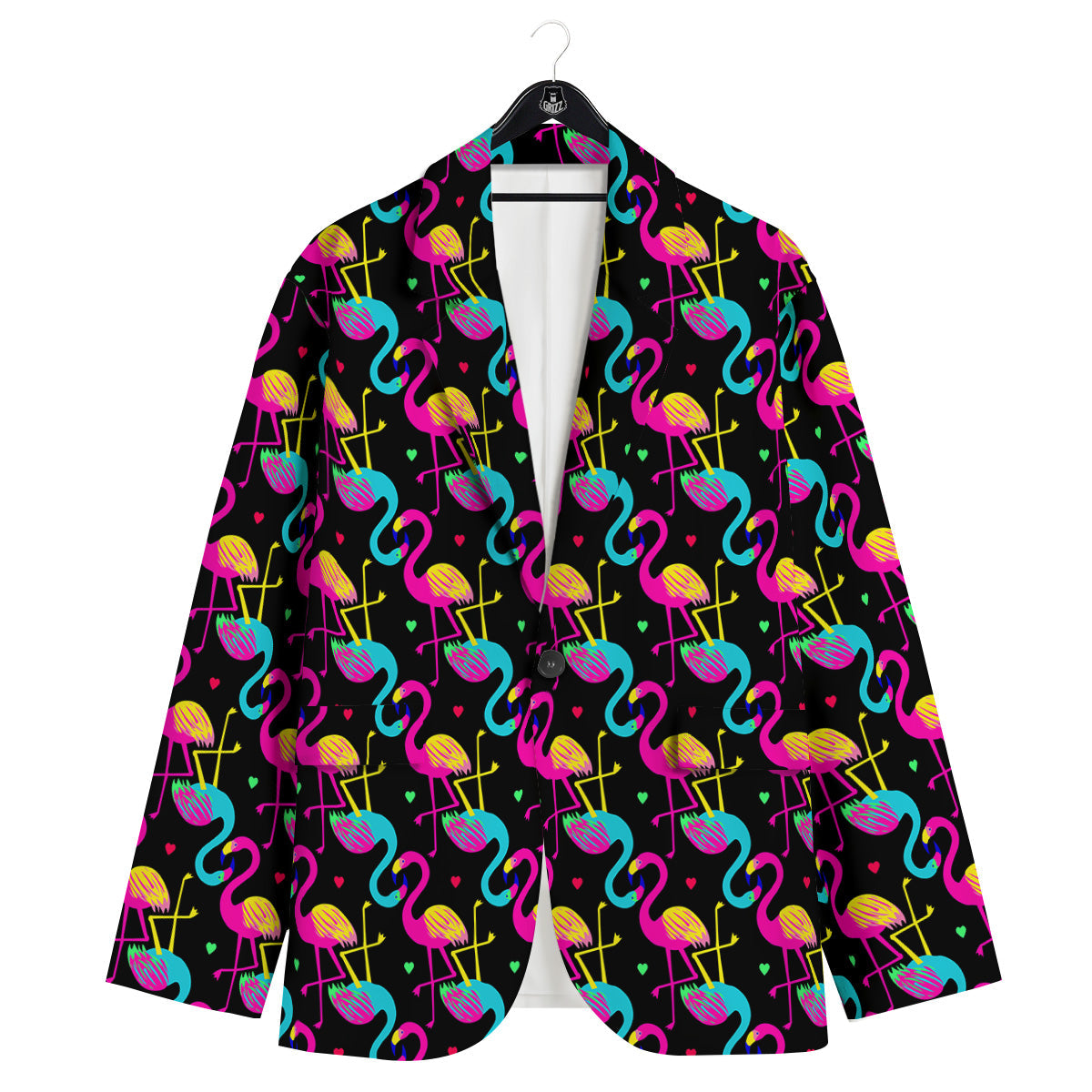 Exotic Hawaiian Flamingo Print Pattern Men's Sport Coat-grizzshop
