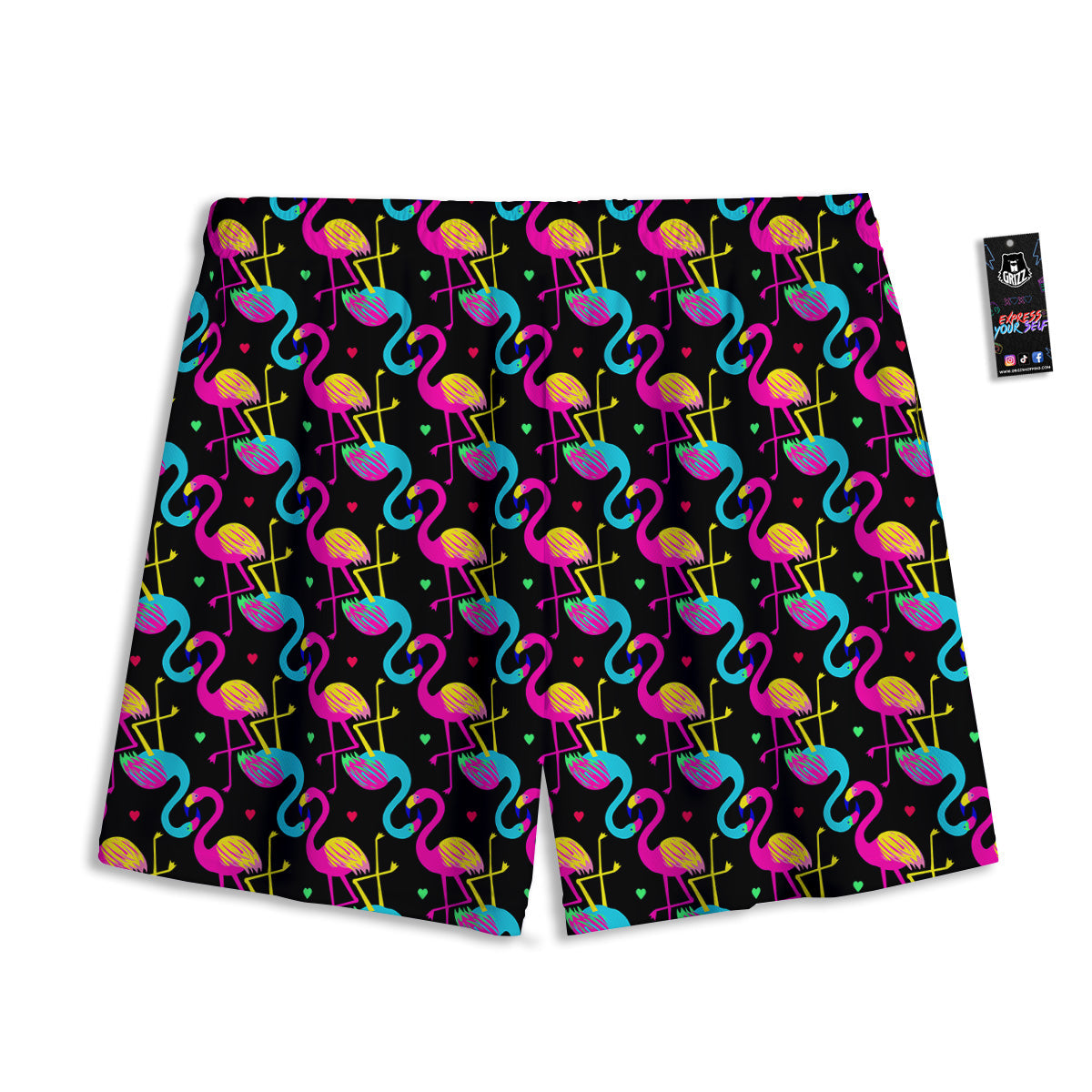Hemp Leaves Green Print Pattern Mesh Shorts