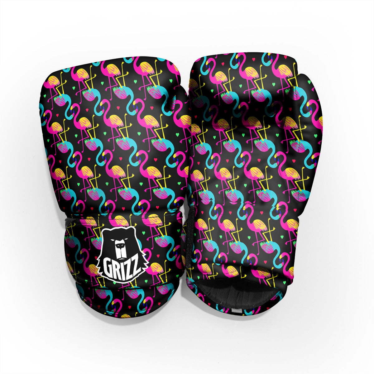 Exotic Hawaiian Flamingo Print Pattern Pro Boxing Glove