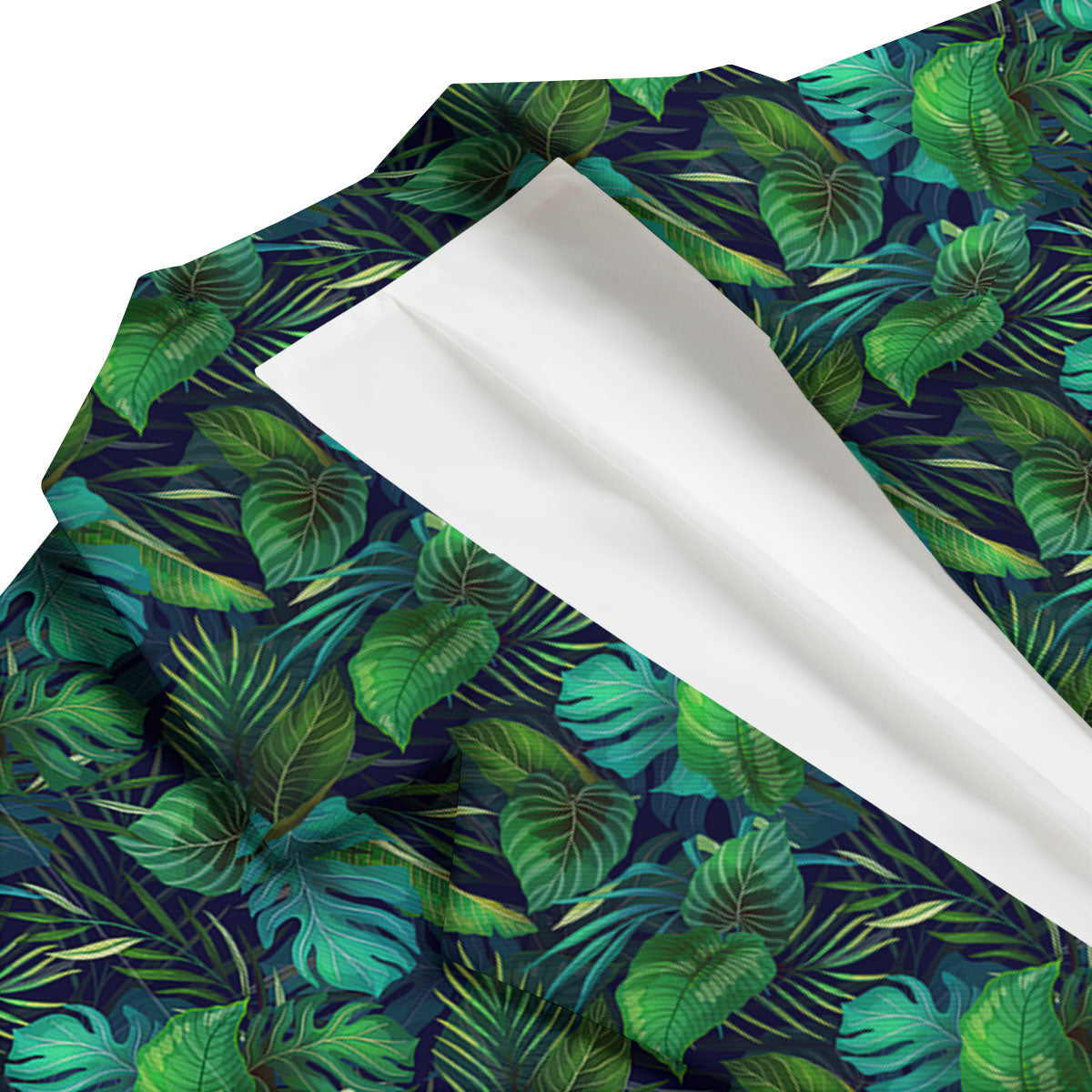 Exotic Leaf Tropical Print Pattern Men's Blazer-grizzshop