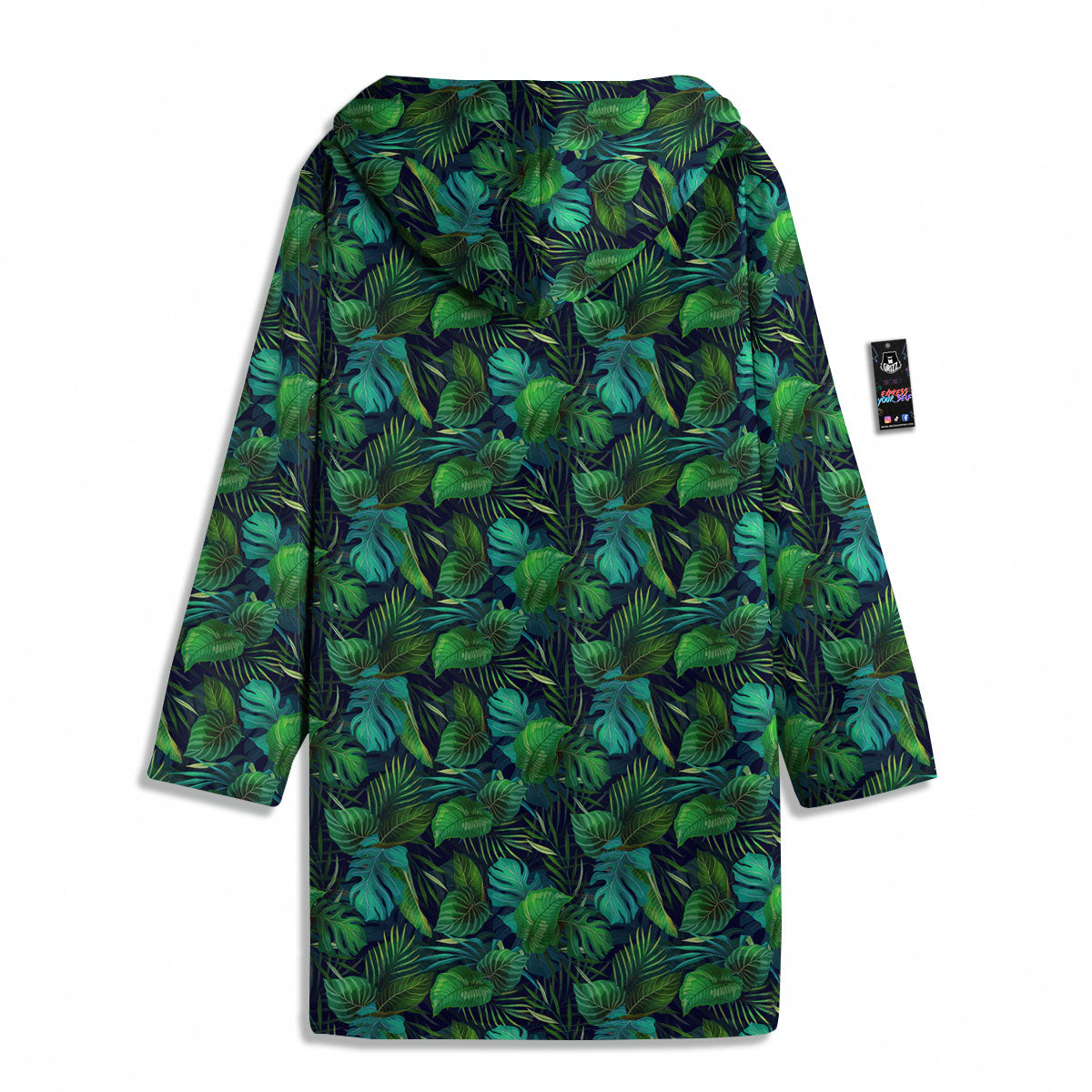 Exotic Leaf Tropical Print Pattern Men's Windbreaker Jacket-grizzshop