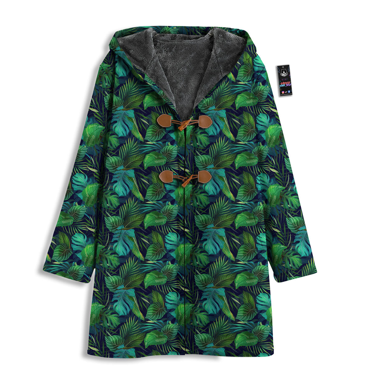 Exotic Leaf Tropical Print Pattern Men's Windbreaker Jacket-grizzshop