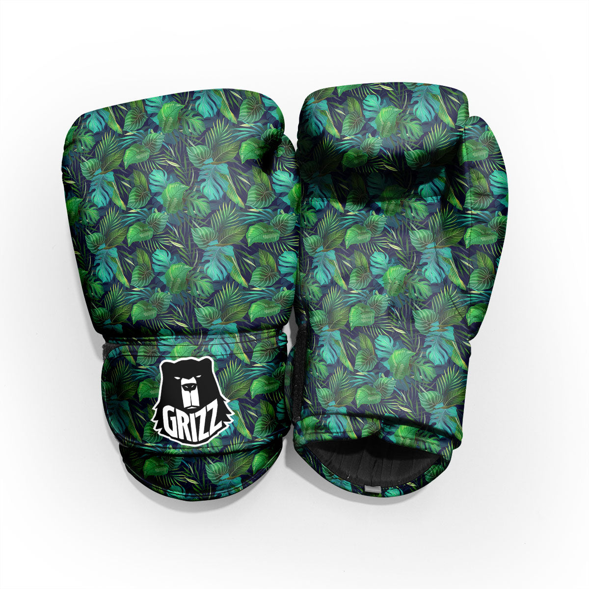 Exotic Leaf Tropical Print Pattern Pro Boxing Glove