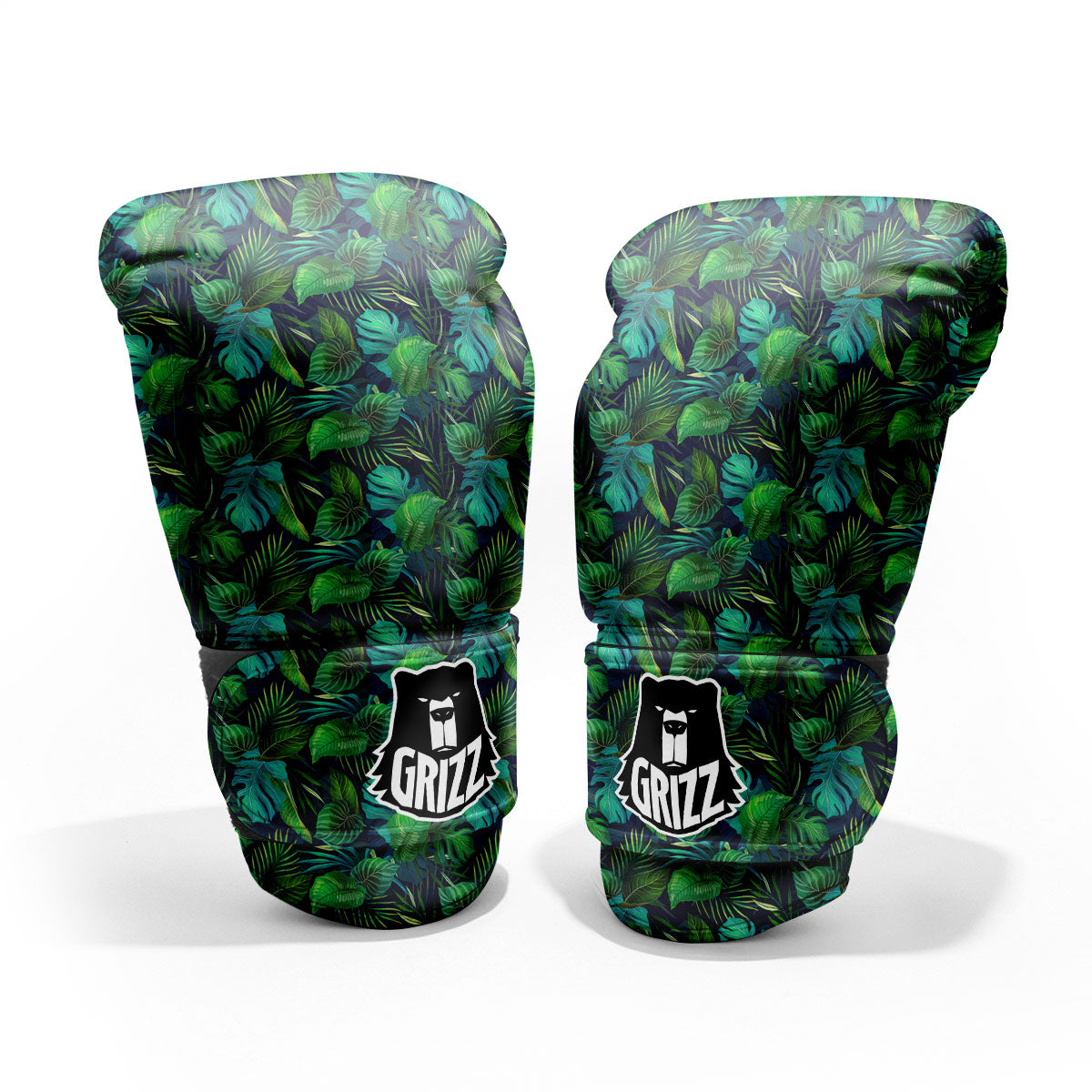 Exotic Leaf Tropical Print Pattern Pro Boxing Glove