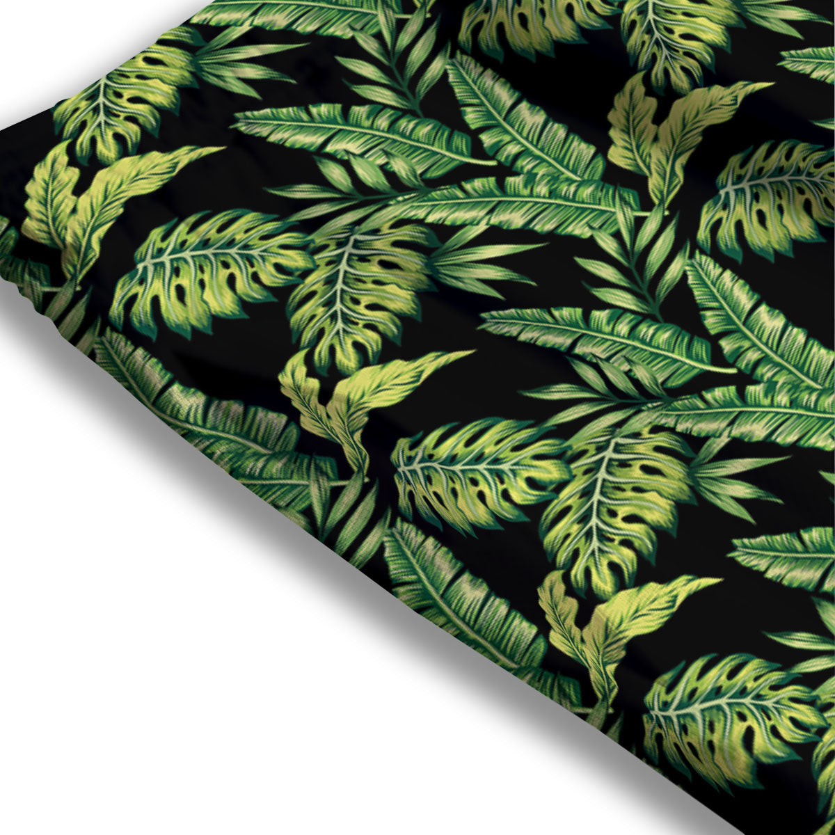 Exotic Leaves Tropical Print Pattern Mesh Shorts-grizzshop