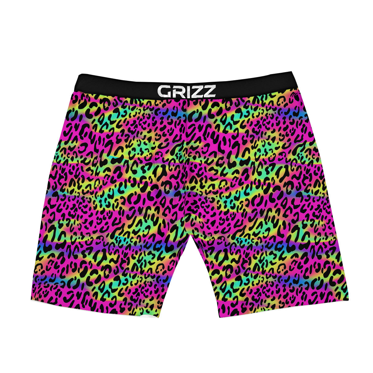 Exotic Neon Leopard Print Pattern Boxer Briefs-grizzshop