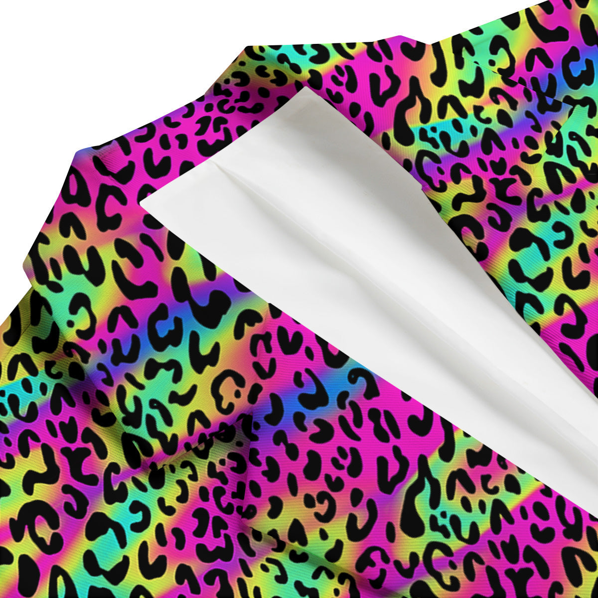 Exotic Neon Leopard Print Pattern Men's Blazer-grizzshop