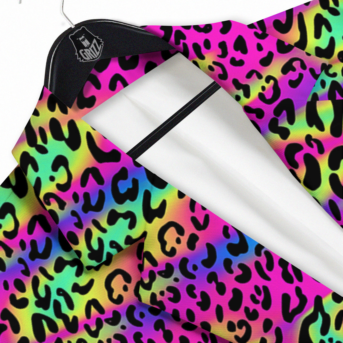 Exotic Neon Leopard Print Pattern Men's Sport Coat-grizzshop
