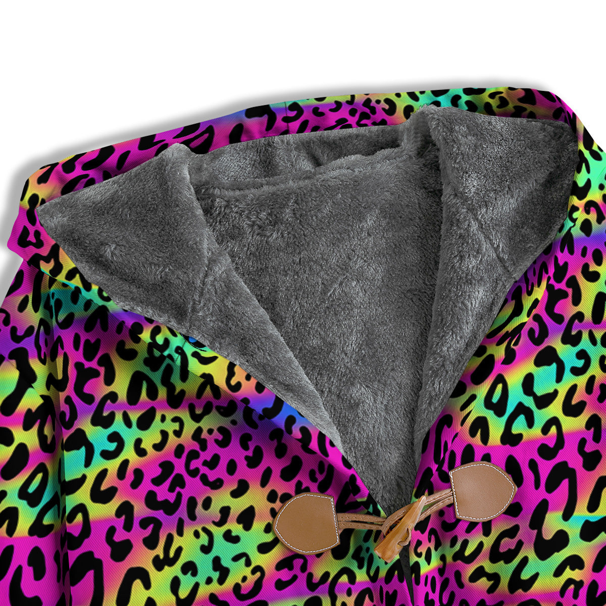 Exotic Neon Leopard Print Pattern Men's Windbreaker Jacket-grizzshop