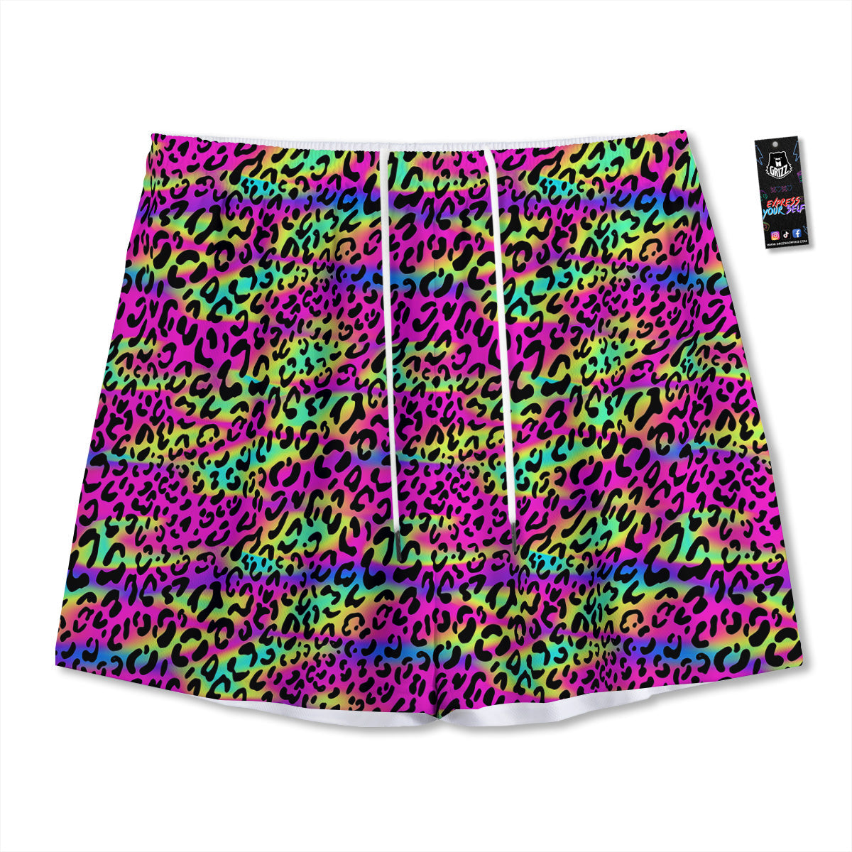 Hieroglyphs And Gods Egyptian Print Mesh Shorts