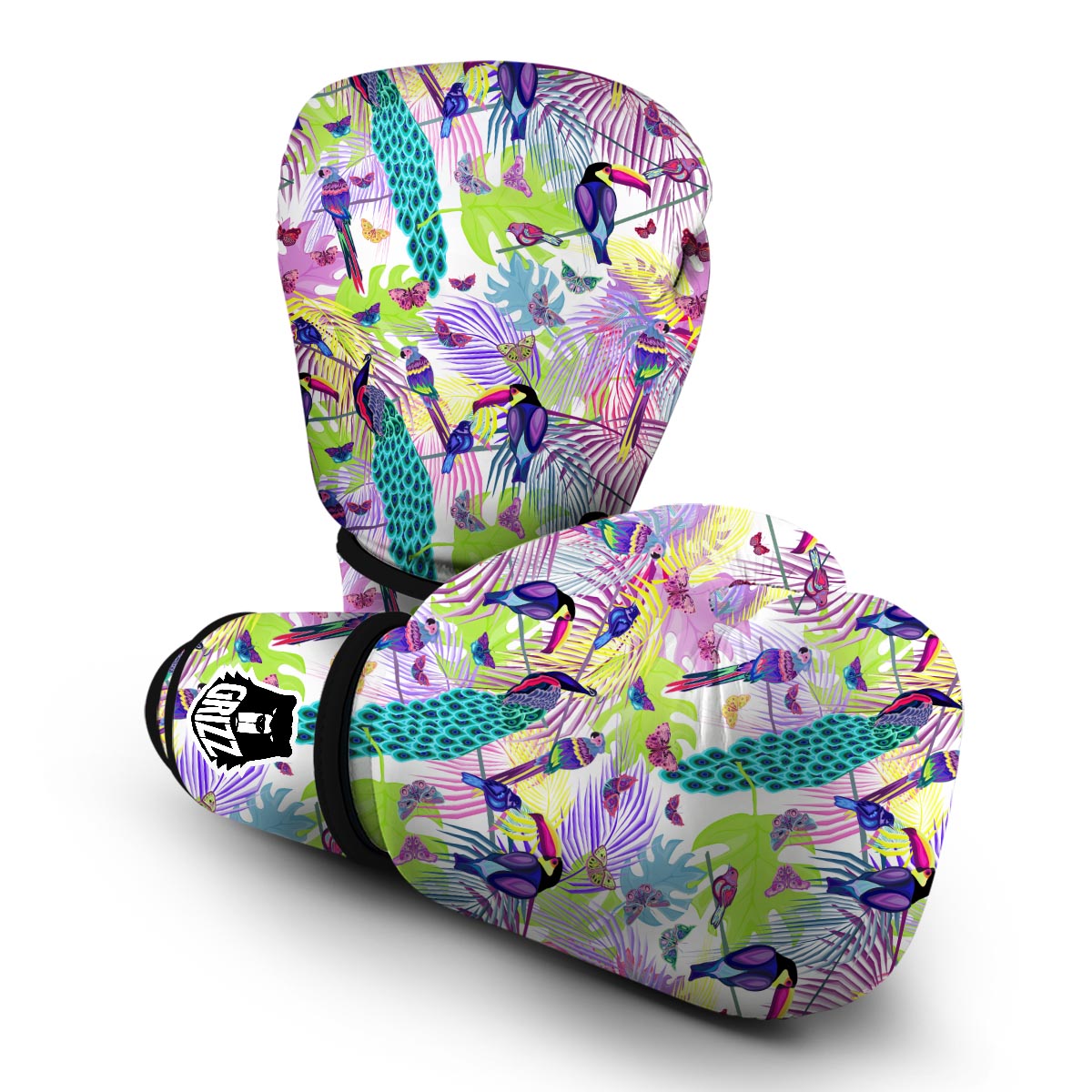 Exotic Tropical Bird Boxing Gloves-grizzshop