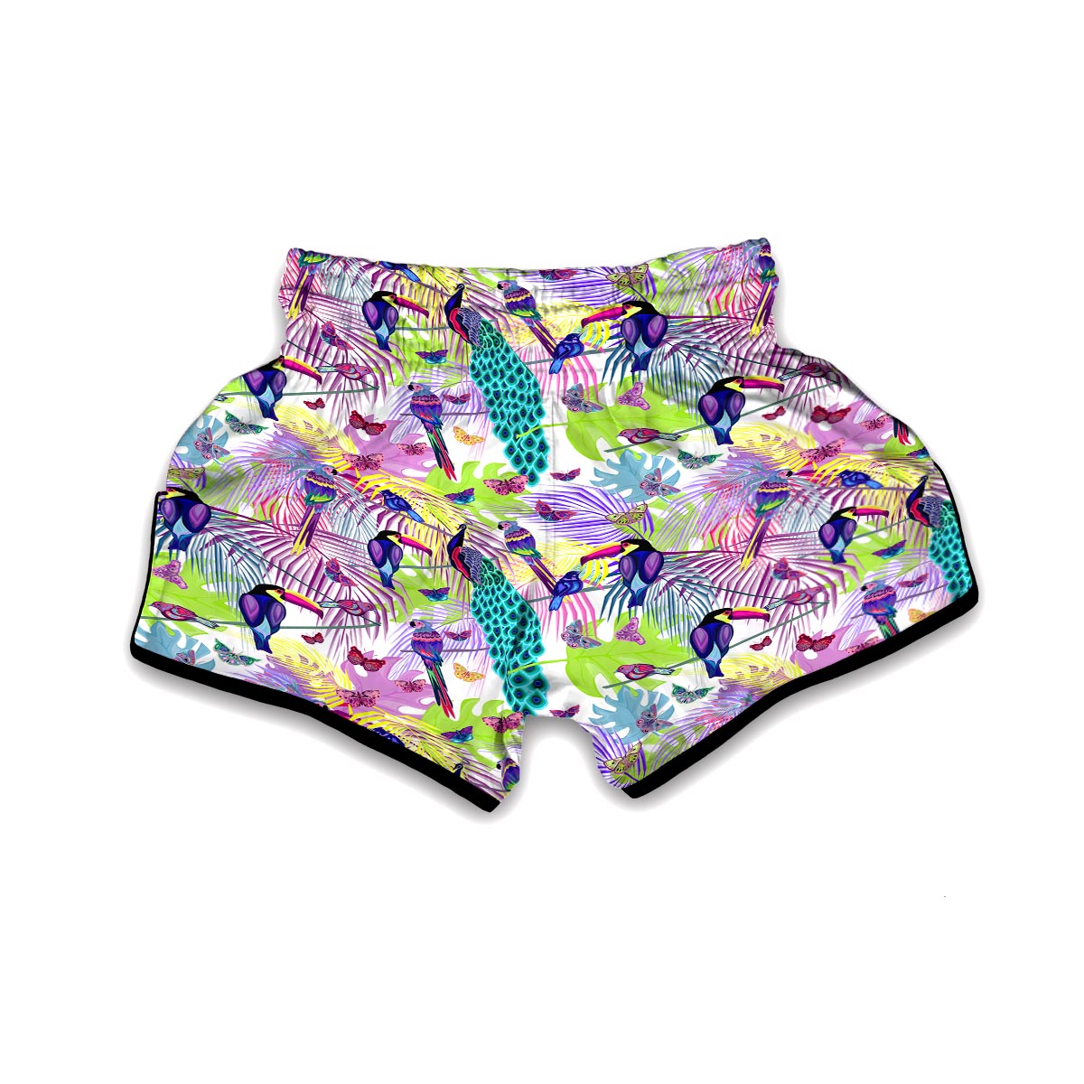 Exotic Tropical Bird Muay Thai Boxing Shorts-grizzshop