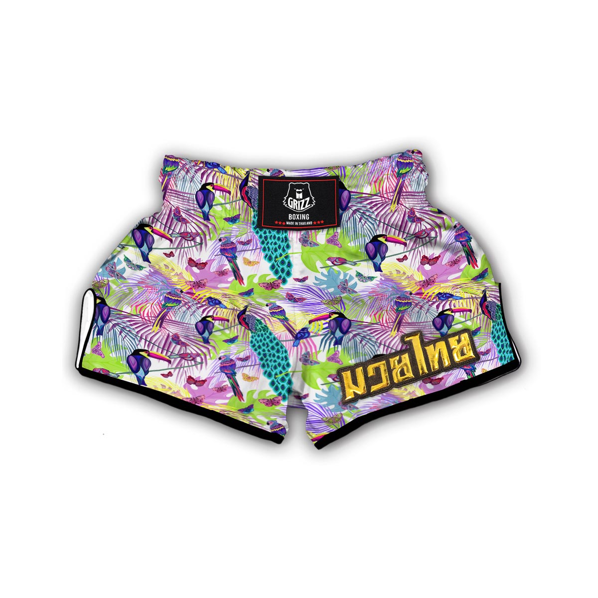 Exotic Tropical Bird Muay Thai Boxing Shorts-grizzshop