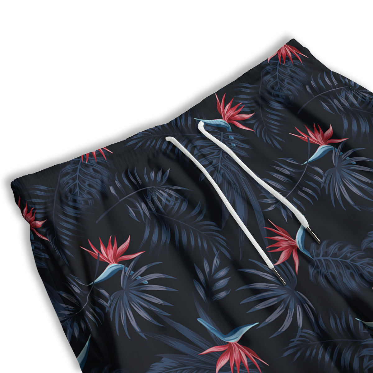 Exotic Tropical Hawaiian Vintage Print Pattern Men's Athletic Shorts-grizzshop