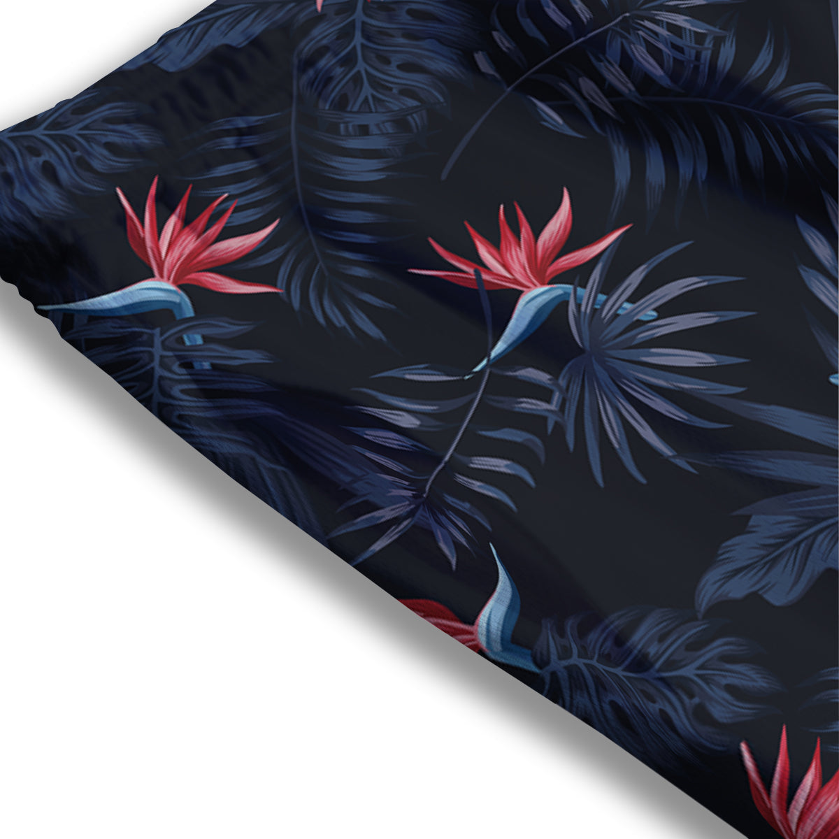 Exotic Tropical Hawaiian Vintage Print Pattern Mesh Shorts-grizzshop