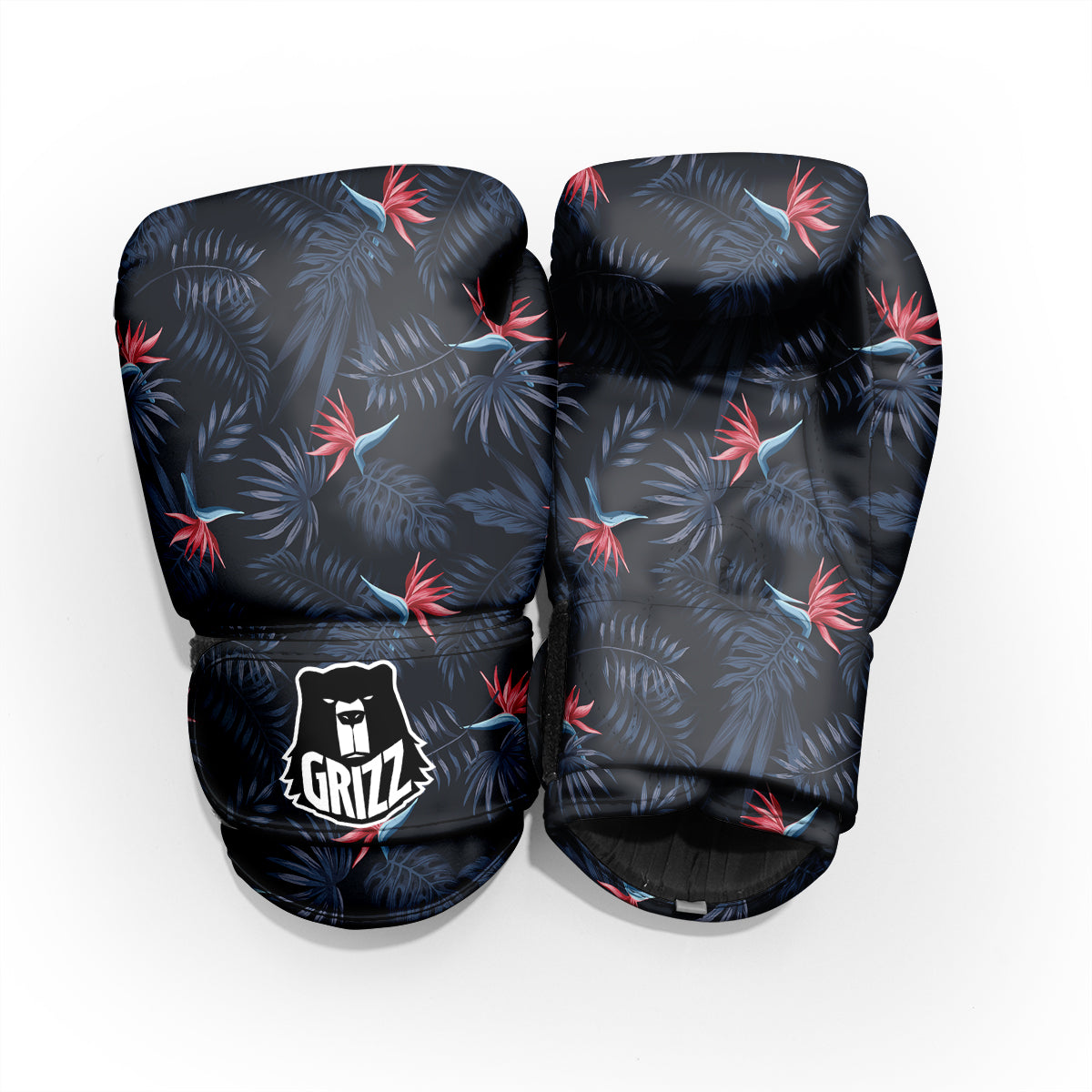 Exotic Tropical Hawaiian Vintage Print Pattern Sparring Gloves-grizzshop