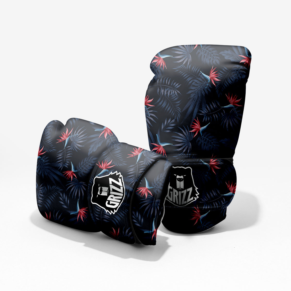 Exotic Tropical Hawaiian Vintage Print Pattern Sparring Gloves-grizzshop