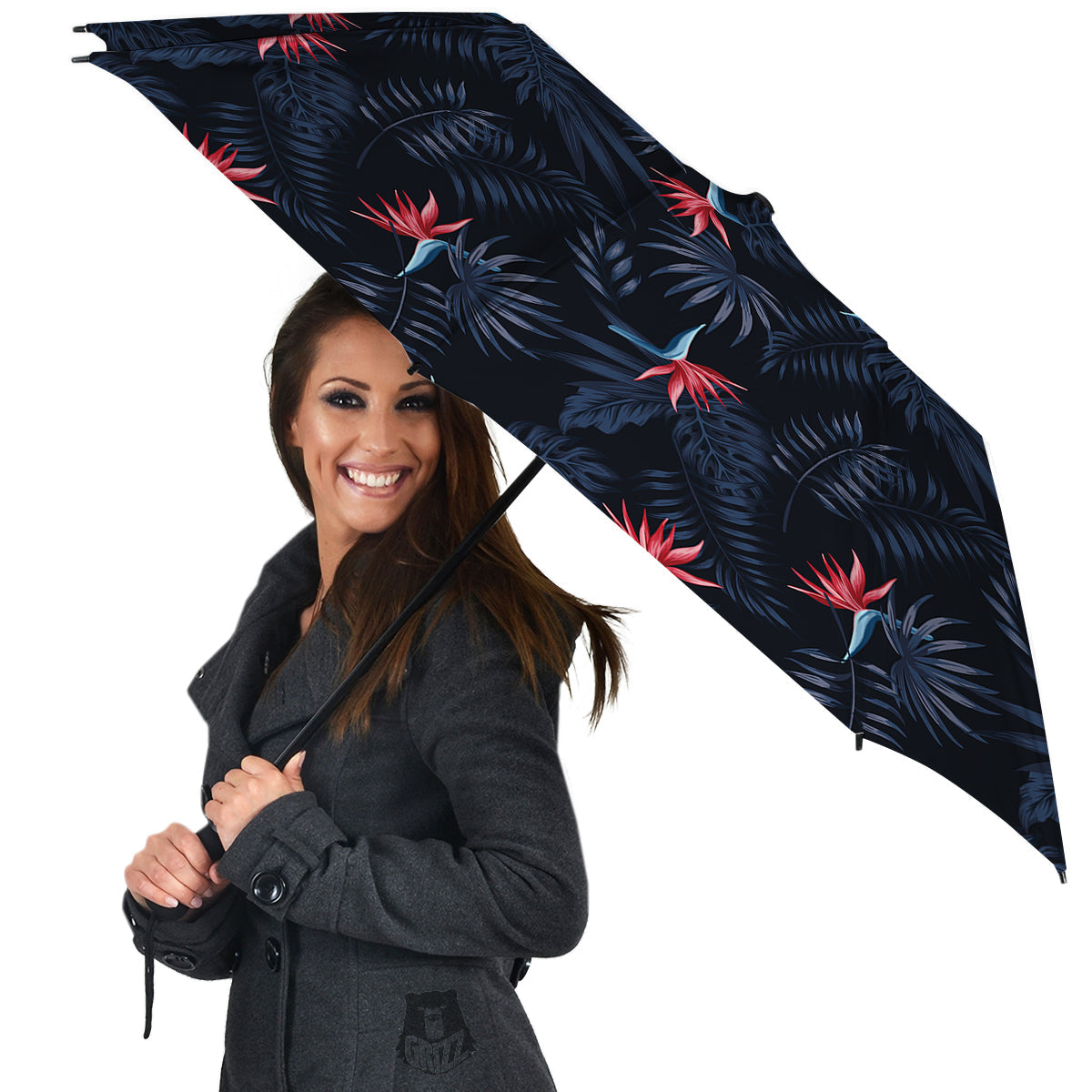 Exotic Tropical Hawaiian Vintage Print Pattern Umbrella-grizzshop