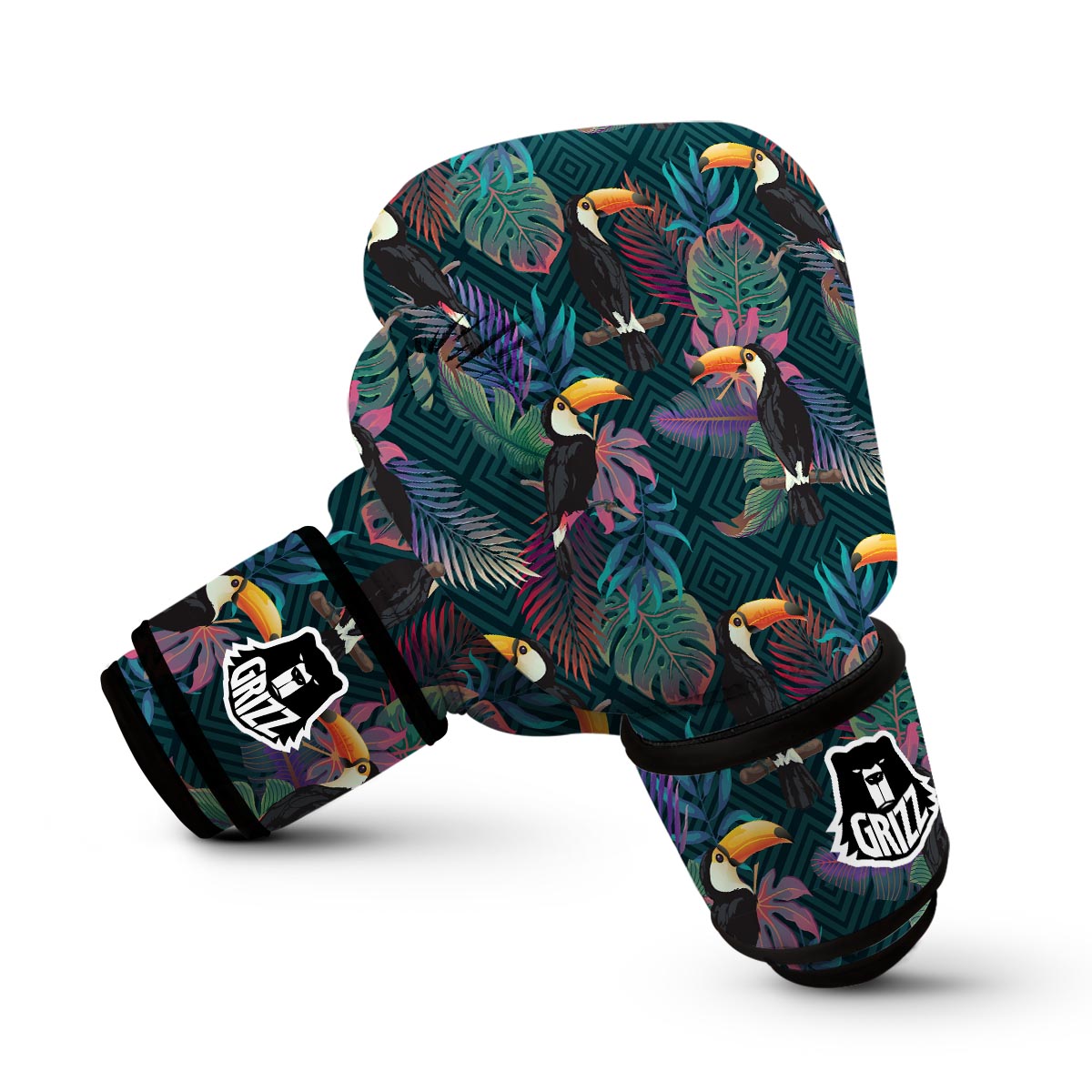 Exotic Tropical Toucan Boxing Gloves-grizzshop