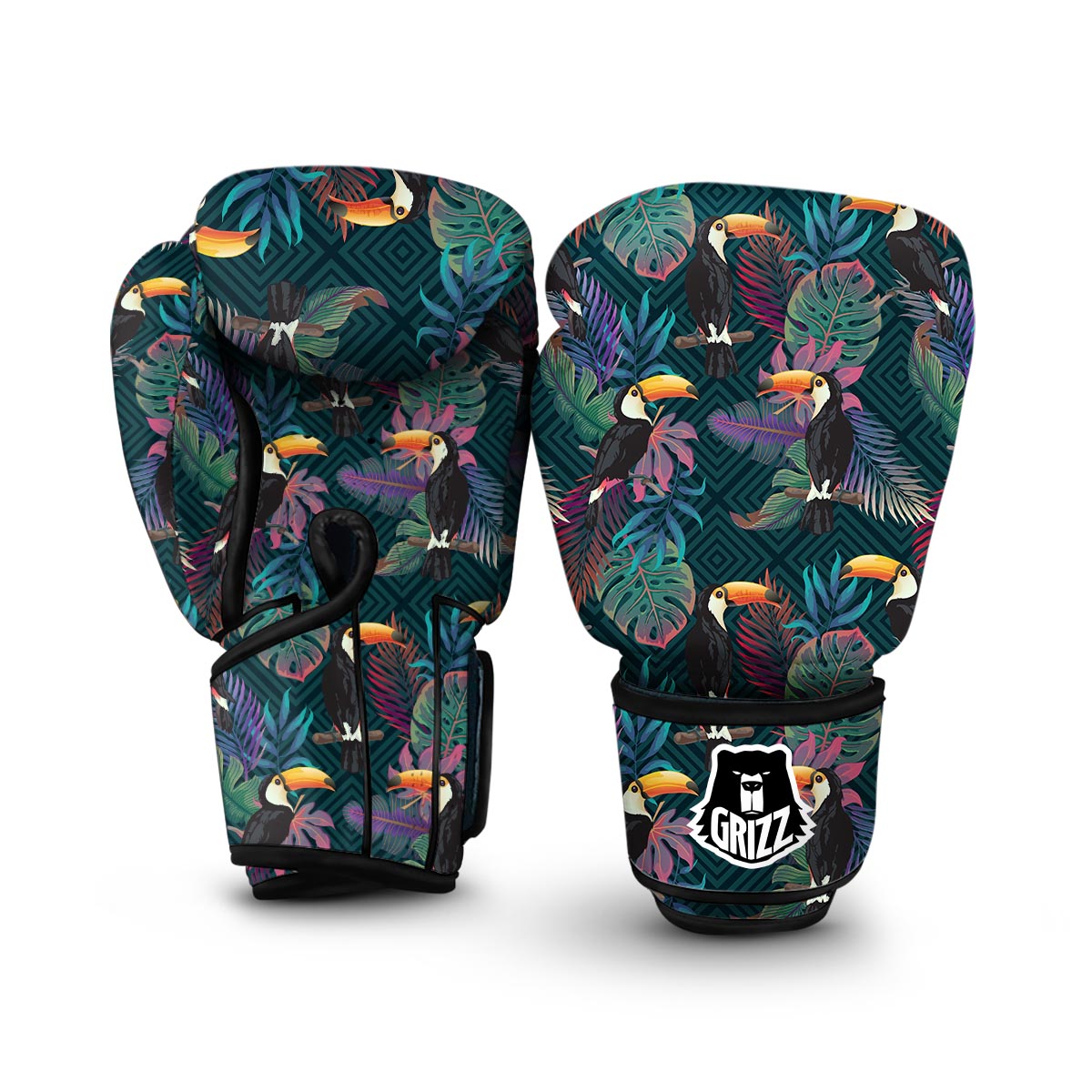 Exotic Tropical Toucan Boxing Gloves-grizzshop