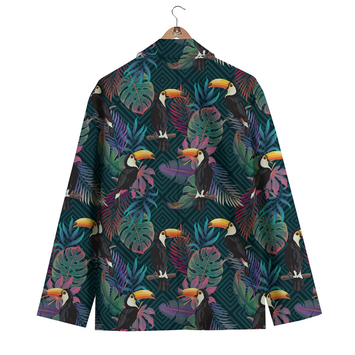 Exotic Tropical Toucan Men's Blazer-grizzshop