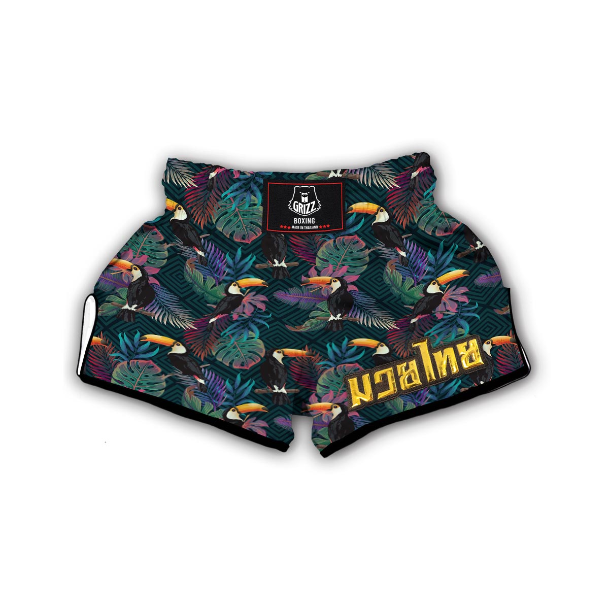 Exotic Tropical Toucan Muay Thai Boxing Shorts-grizzshop