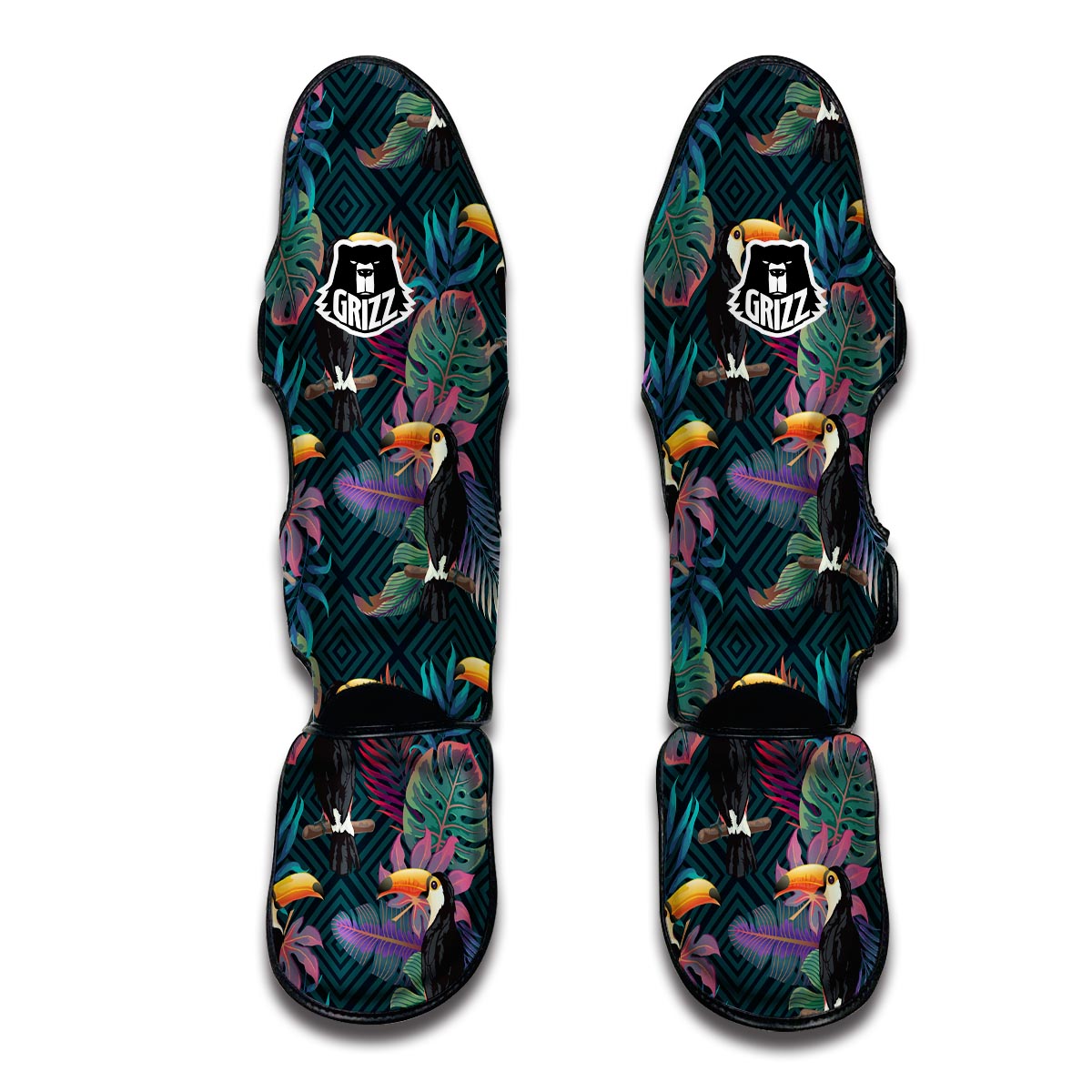 Exotic Tropical Toucan Muay Thai Shin Guards-grizzshop