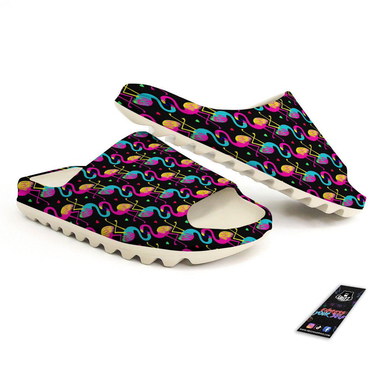 Exotic Hawaiian Flamingo Print Pattern Sandals-grizzshop