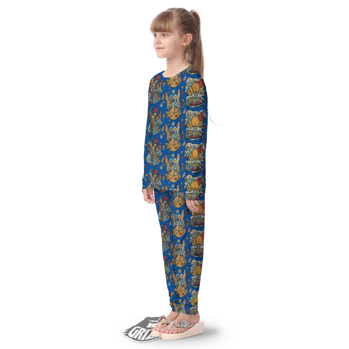 Exploration Of Mars Planet Print Pattern Kid's Pajamas-grizzshop