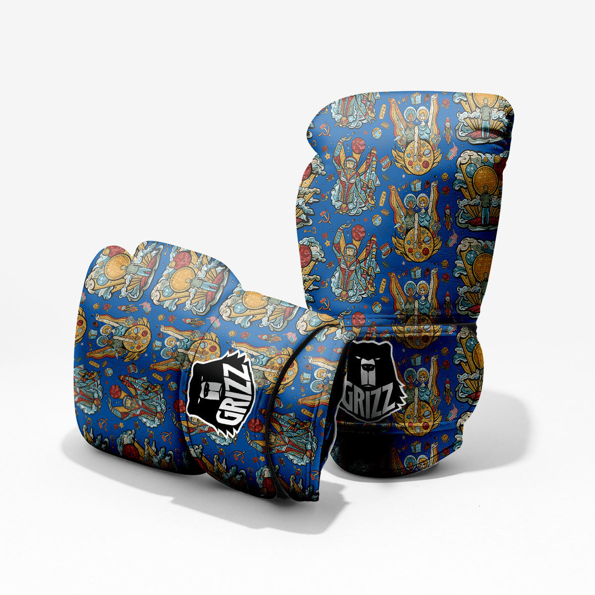 Exploration Of Mars Planet Print Pattern Pro Boxing Glove