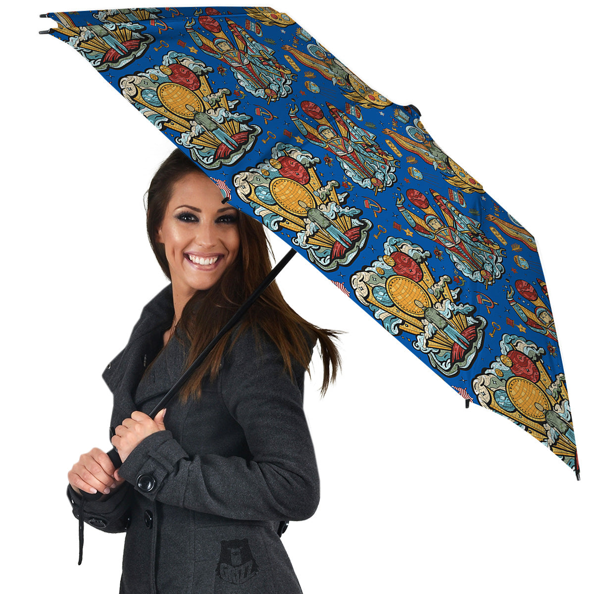 Exploration Of Mars Planet Print Pattern Umbrella-grizzshop