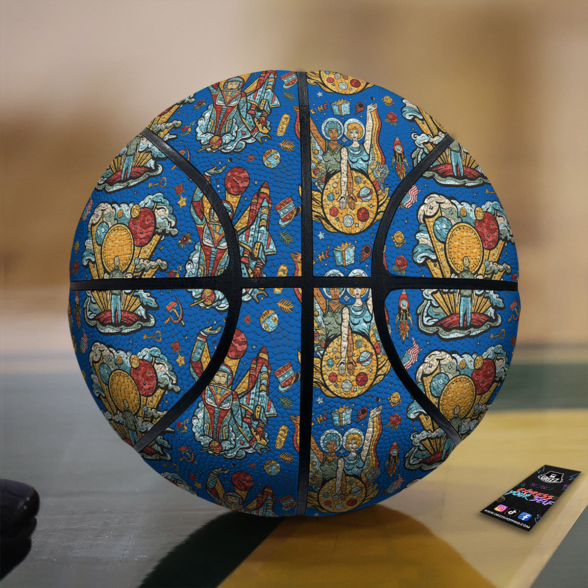Exploration Of Mars Planet Print Pattern Basketball