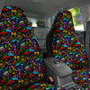 Extraterrestrial Aliens Colorful Print Pattern Car Seat Covers-grizzshop