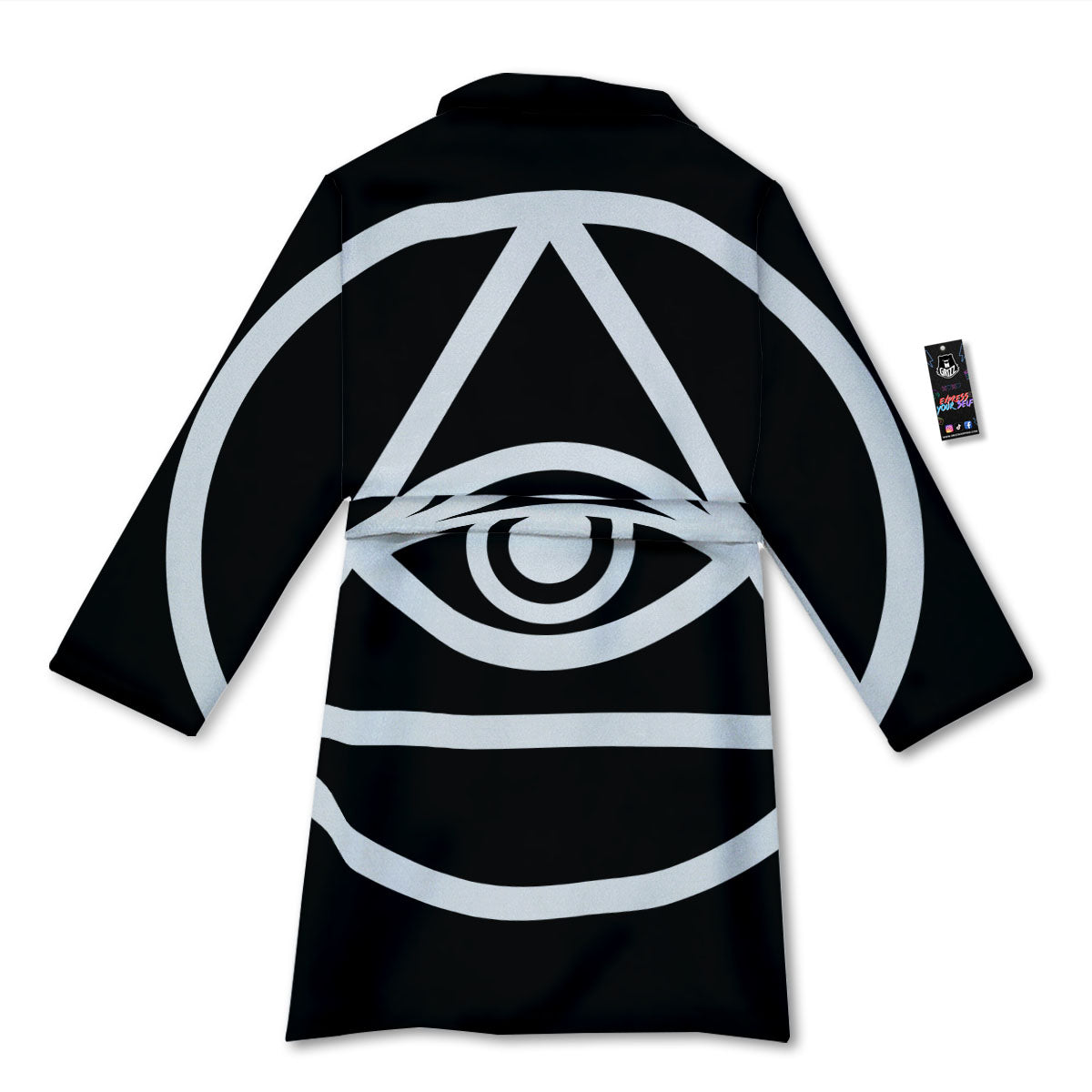 Eye Illuminati Print Bathrobe-grizzshop