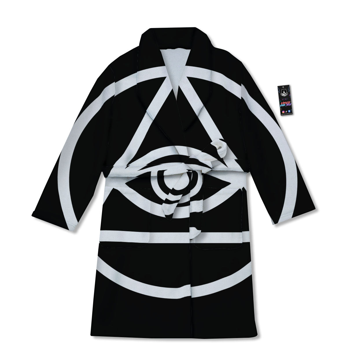 Eye Illuminati Print Bathrobe-grizzshop