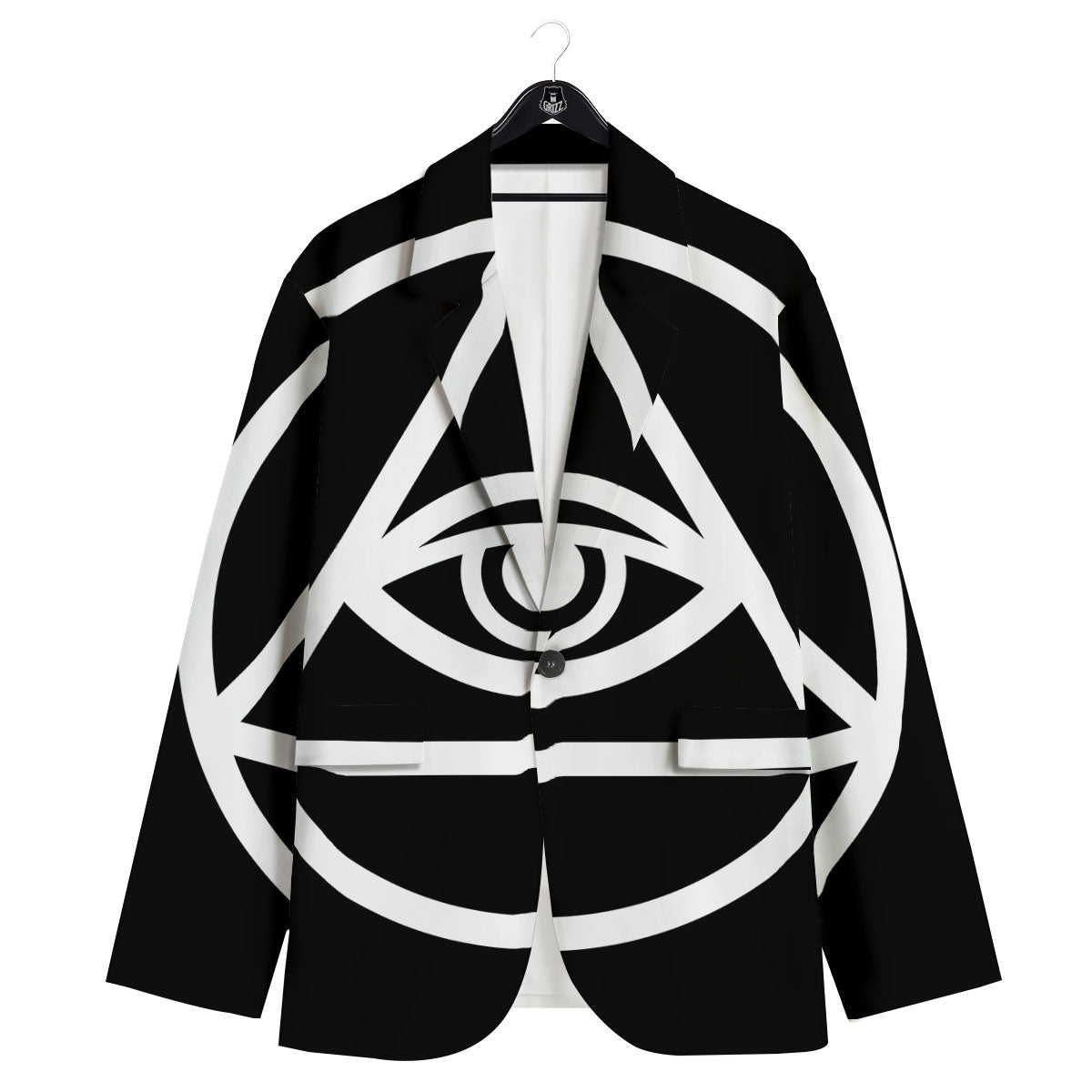 Eye Illuminati Print Men's Sport Coat-grizzshop