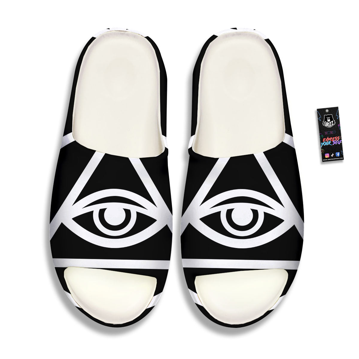 Eye Illuminati Print Sandals-grizzshop