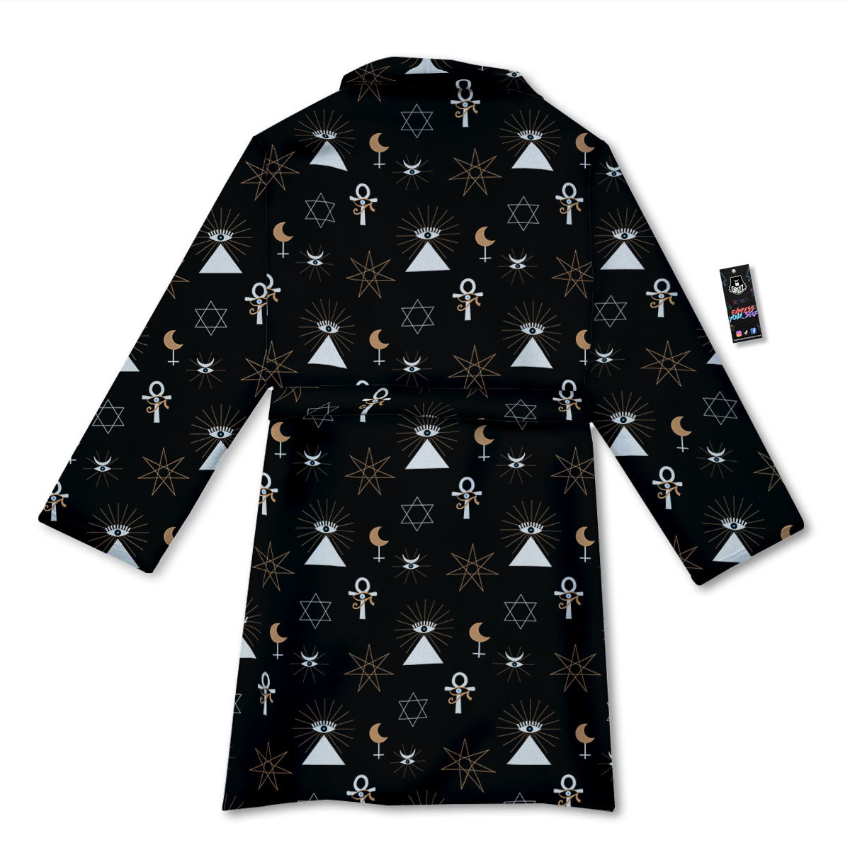 Eye Of Horus Egypt Print Pattern Bathrobe-grizzshop