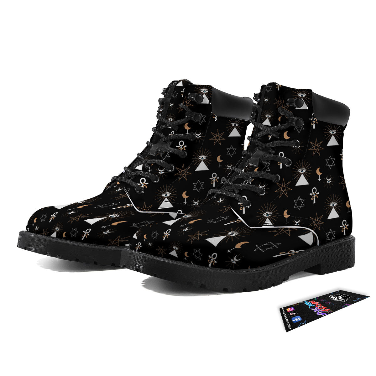 Eye Of Horus Egypt Print Pattern Boots-grizzshop