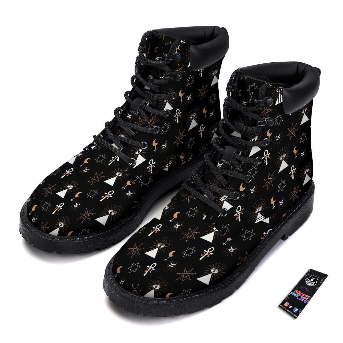 Eye Of Horus Egypt Print Pattern Boots-grizzshop