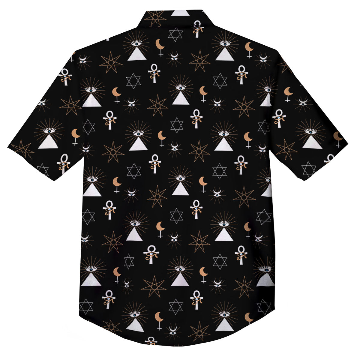 Eye Of Horus Egypt Print Pattern Button Up Shirt-grizzshop