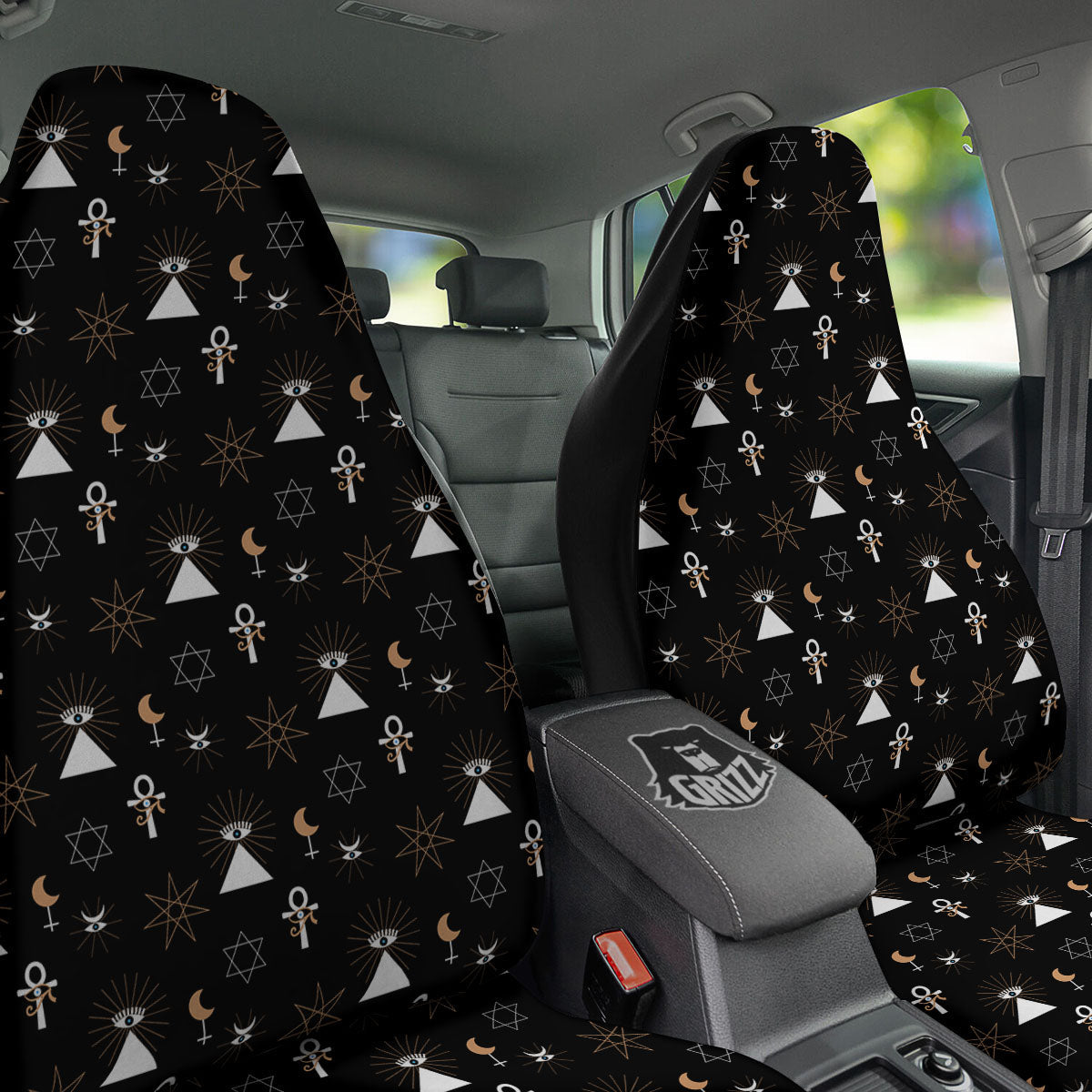 Eye Of Horus Egypt Print Pattern Car Seat Covers-grizzshop